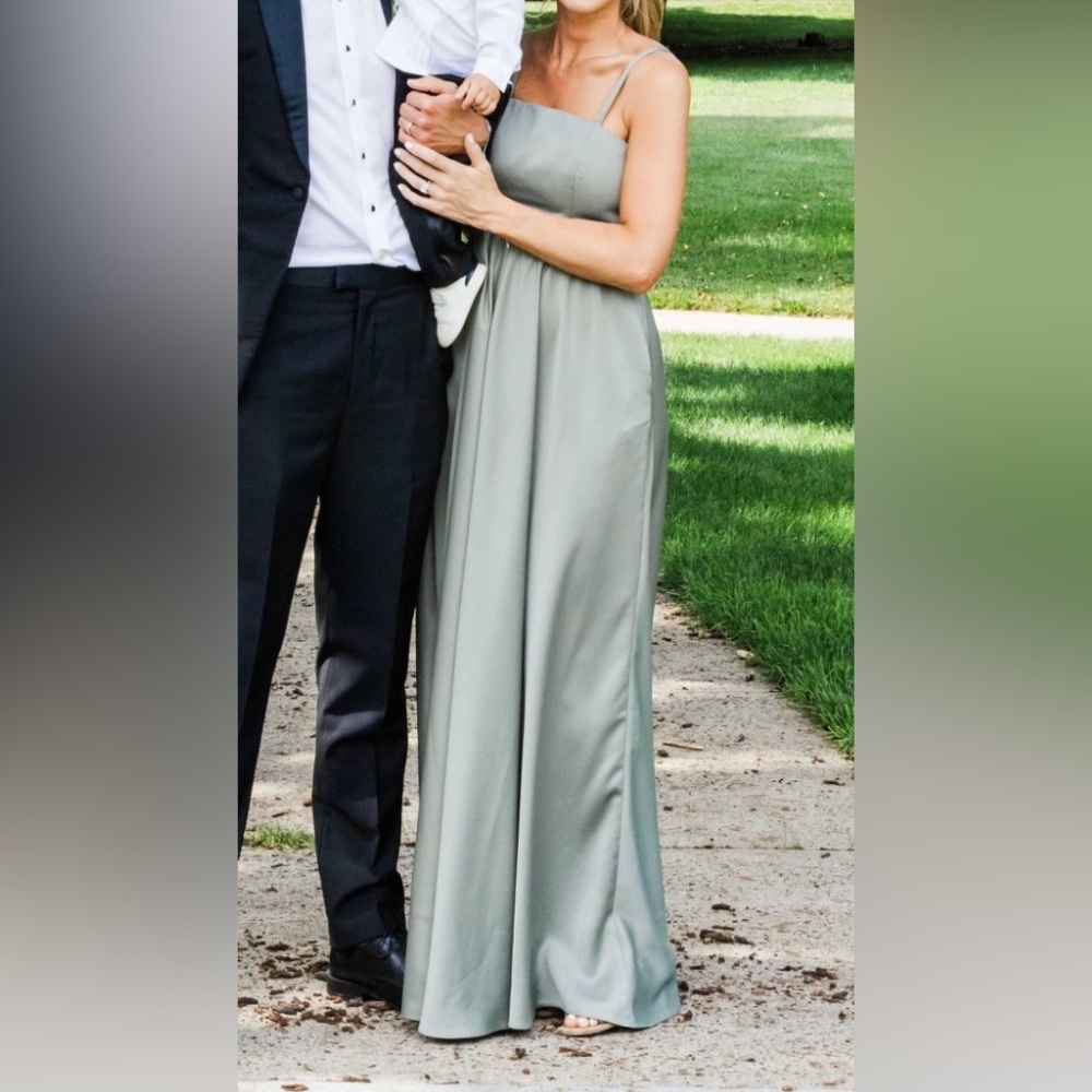 BHLDN Moss Green Bridesmaid Dress (Size: 4)
